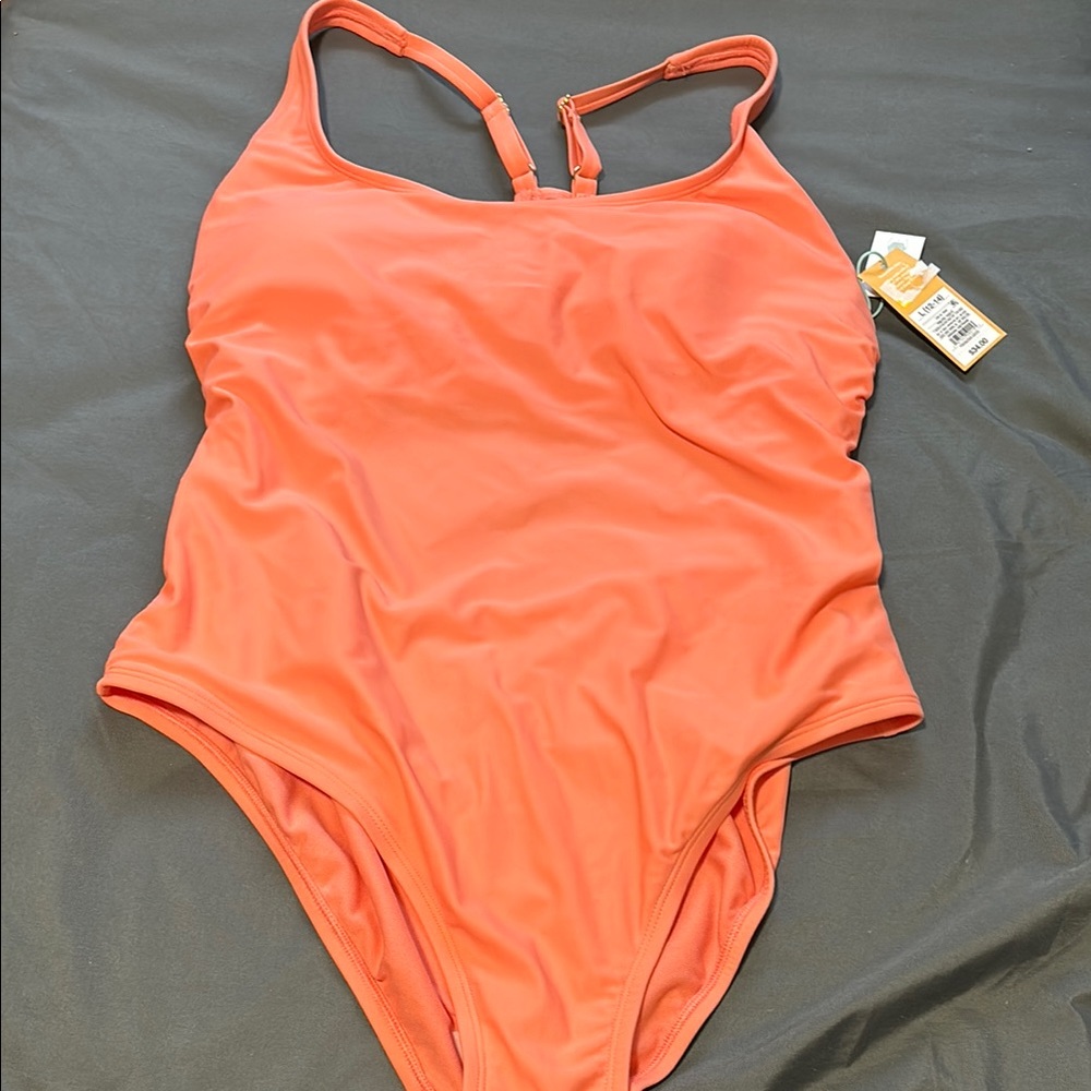 Kona Sol Coral One-Piece Swimsuit
